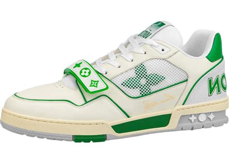 green Louis Vuitton trainers